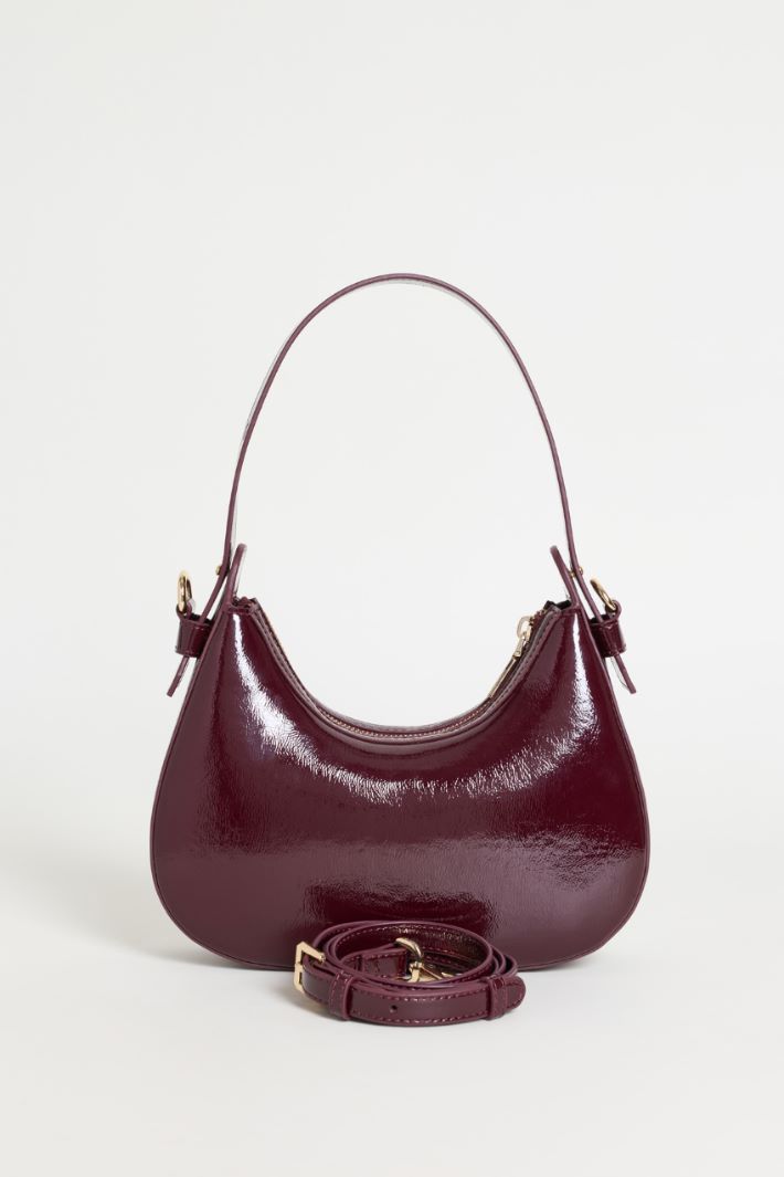 Coated Fabric Bag - BORDEAUX - Intrend - 3