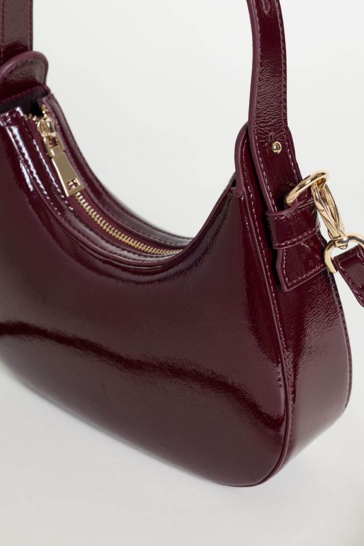 Coated Fabric Bag - BORDEAUX - Intrend - 4
