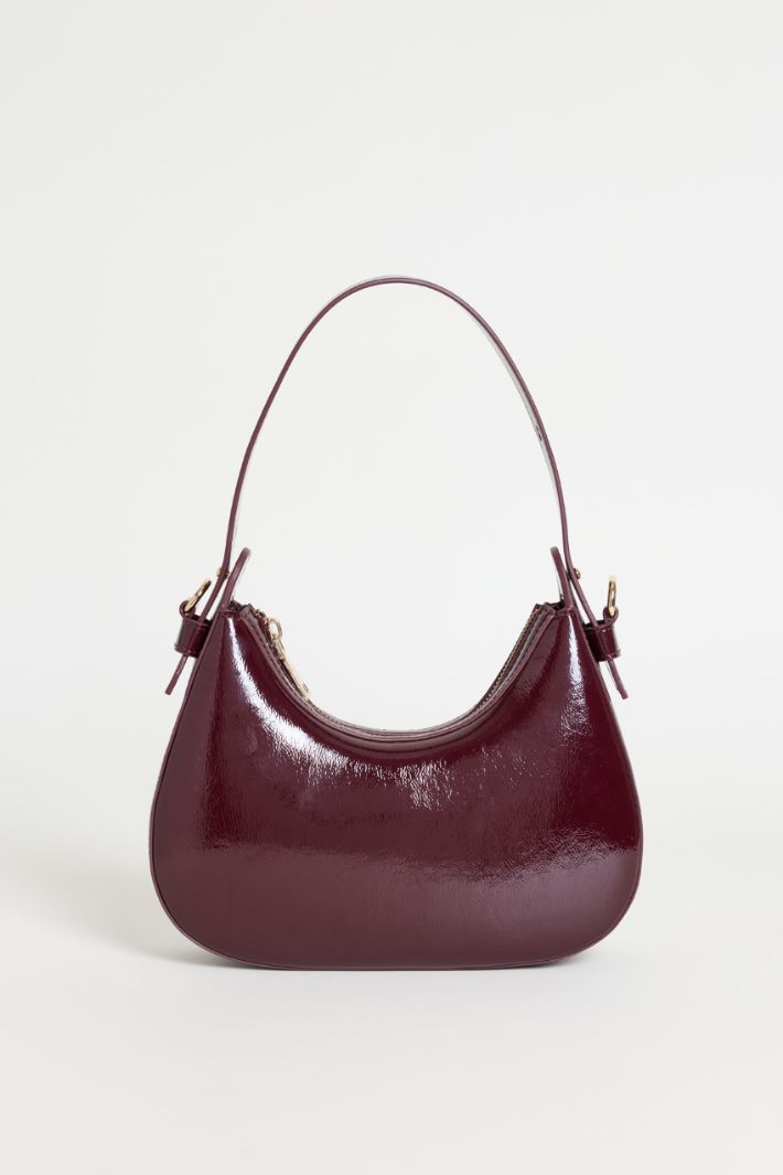Coated Fabric Bag - BORDEAUX - Intrend