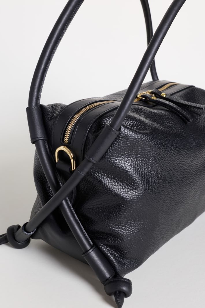 Borsa con doppio manico incrociato - NERO - Intrend - 4