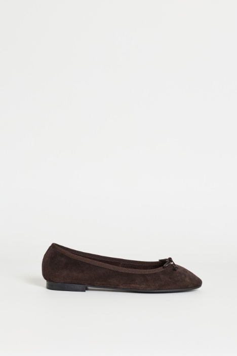 Ballerine in pelle scamosciata - Intrend