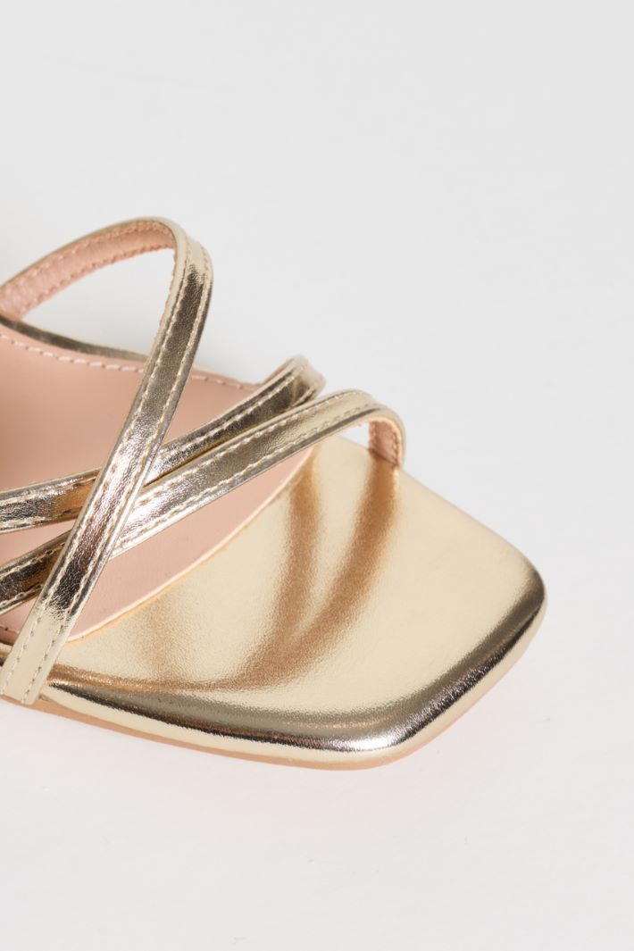 Sandales laminées - OR - Intrend - 4