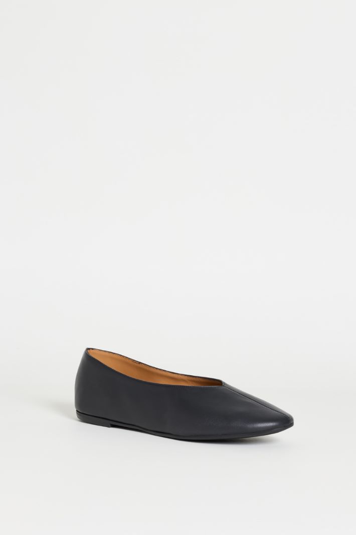 Ballerine in pelle liscia - NERO - Intrend - 2
