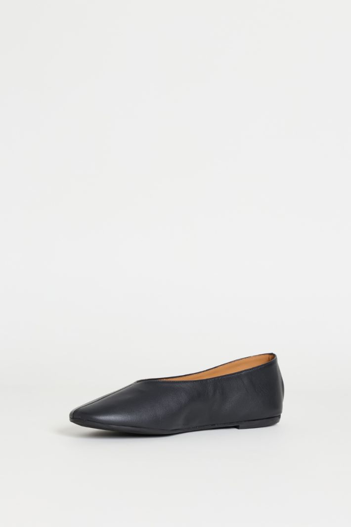 Ballerine in pelle liscia - NERO - Intrend - 3