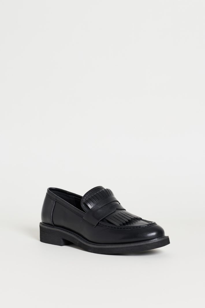 Mocassins à franges - NOIR - Intrend - 2
