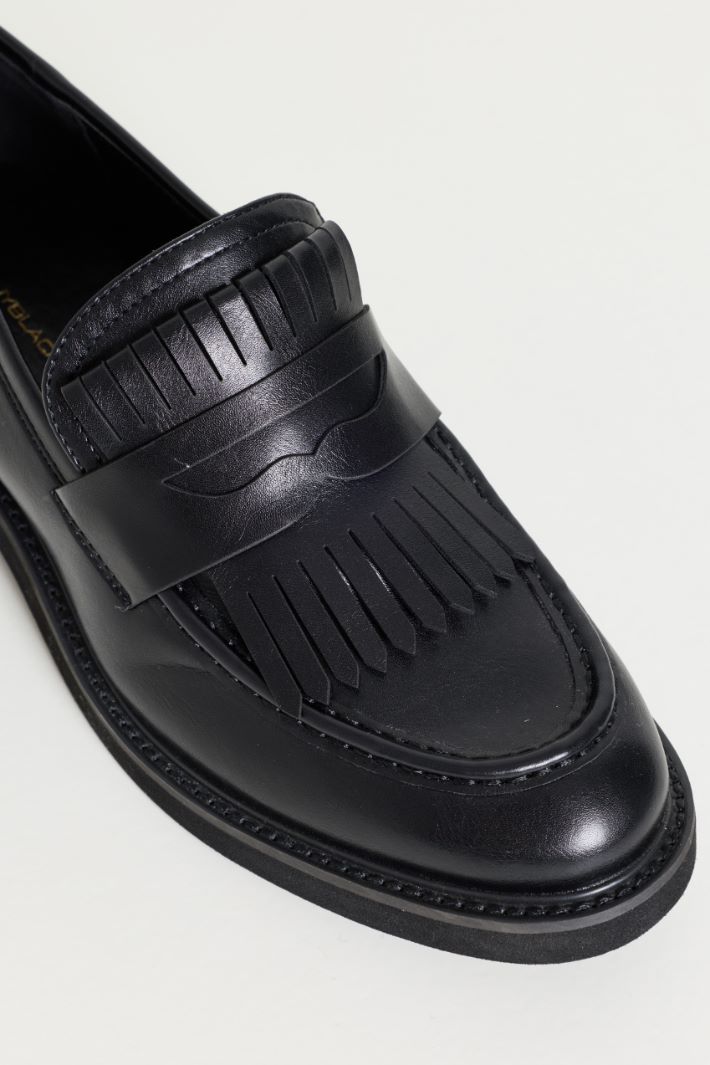 Mocassins à franges - NOIR - Intrend - 4