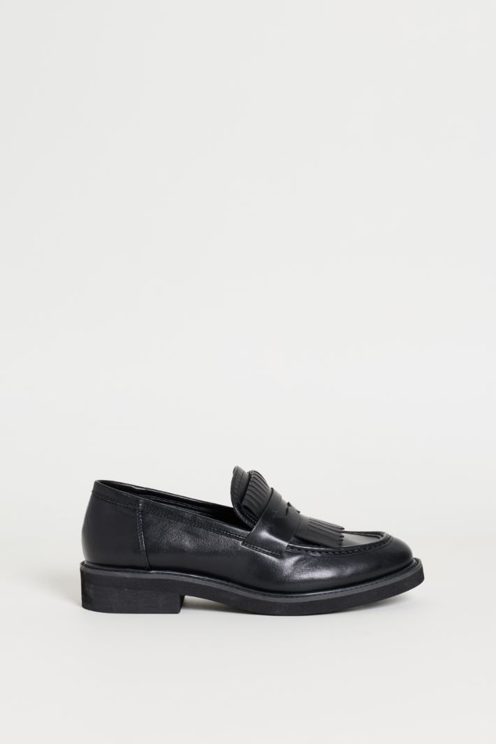 Mocassins à franges - NOIR - Intrend
