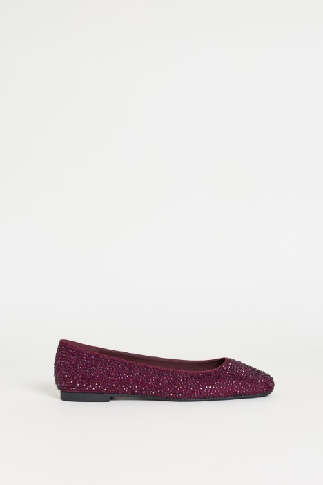 Rhinestone ballet flats - Intrend