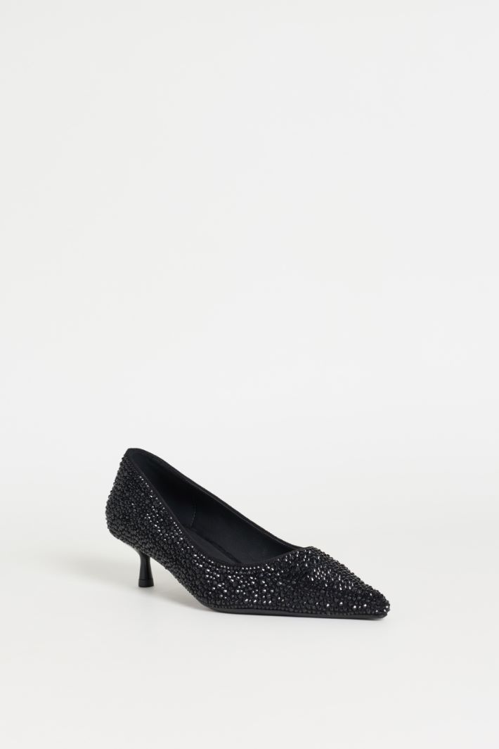 Diamanté Pumps - BLACK - Intrend - 2