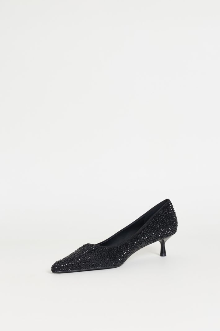 Diamanté Pumps - BLACK - Intrend - 3