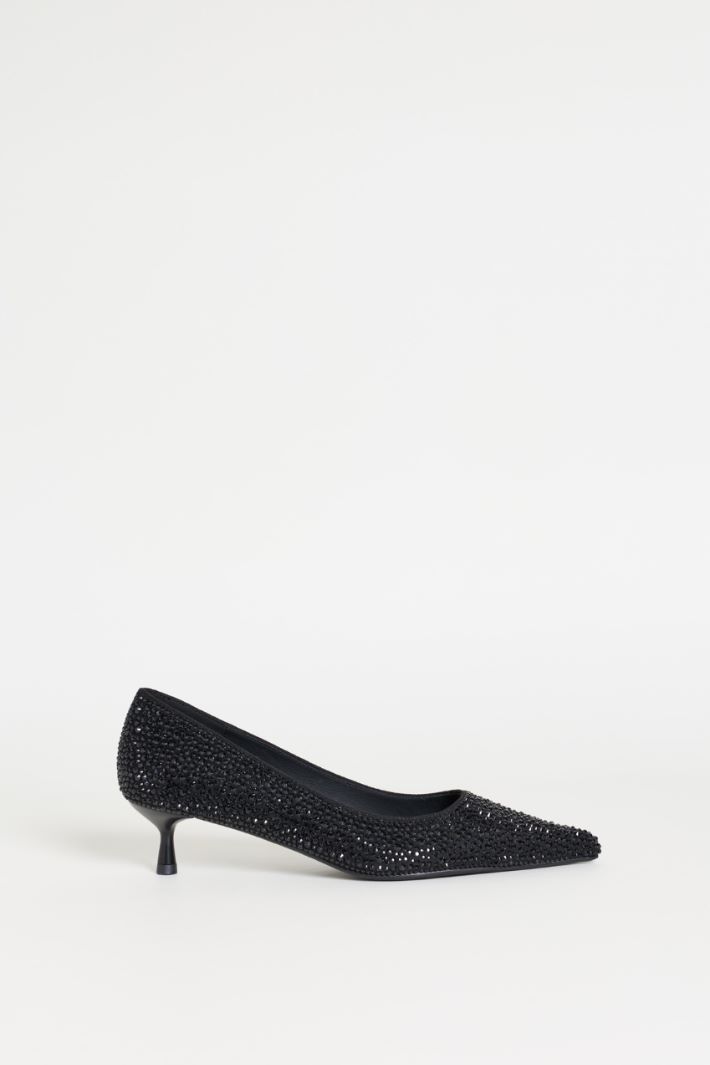 Diamanté Pumps - BLACK - Intrend