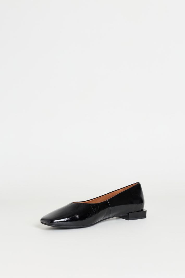V-cut ballet flats - BLACK - Intrend - 3