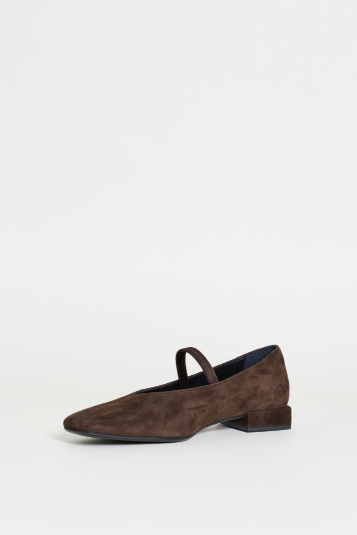 Suede Ballerinas - BROWN - Intrend - 3