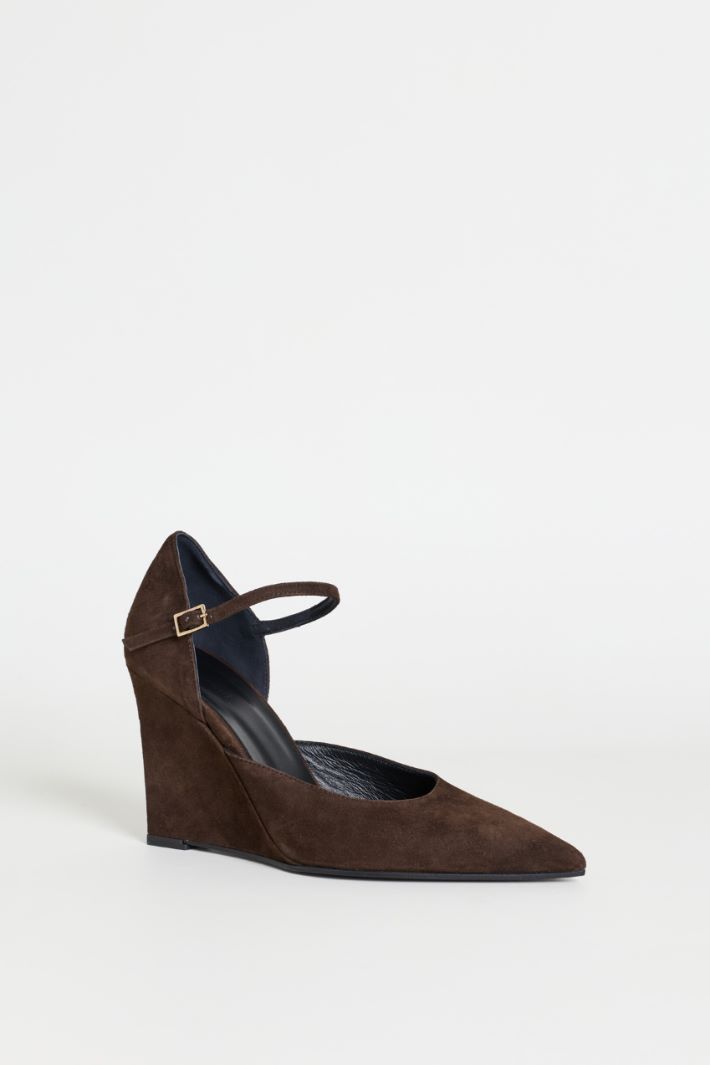 Wedge Court Shoes - BROWN - Intrend - 2