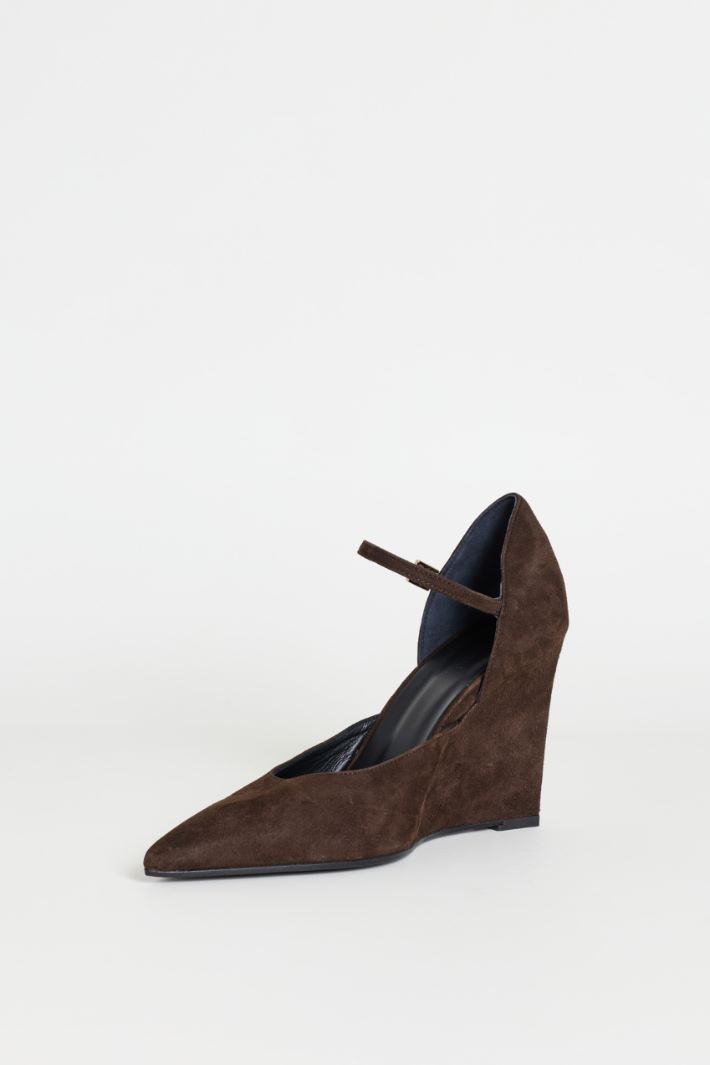 Wedge Court Shoes - BROWN - Intrend - 3
