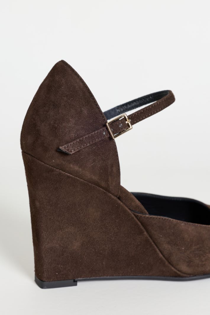 Wedge Court Shoes - BROWN - Intrend - 4
