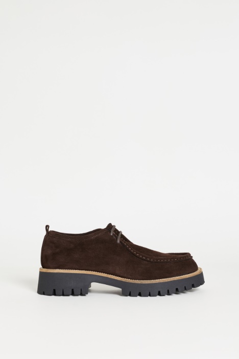 Suede lace-ups - Intrend