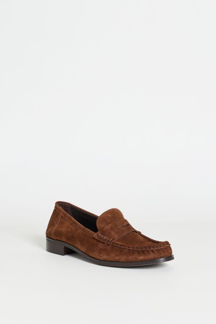 Suede loafers - BROWN - Intrend - 2