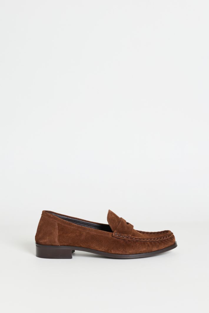 Suede loafers - BROWN - Intrend