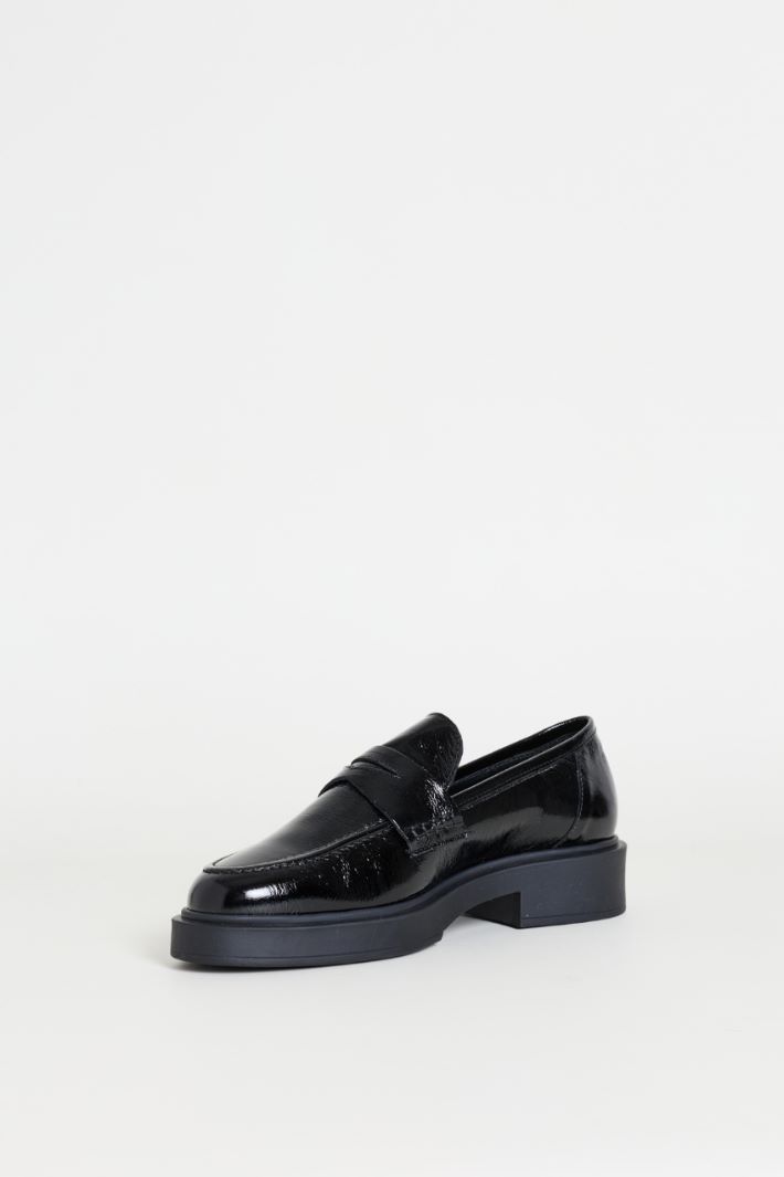 Polished leather loafers - BLACK - Intrend - 3