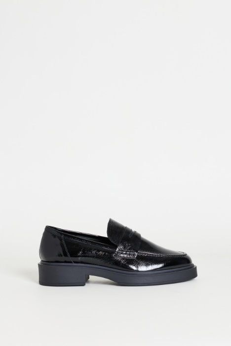 Polished leather loafers - Intrend