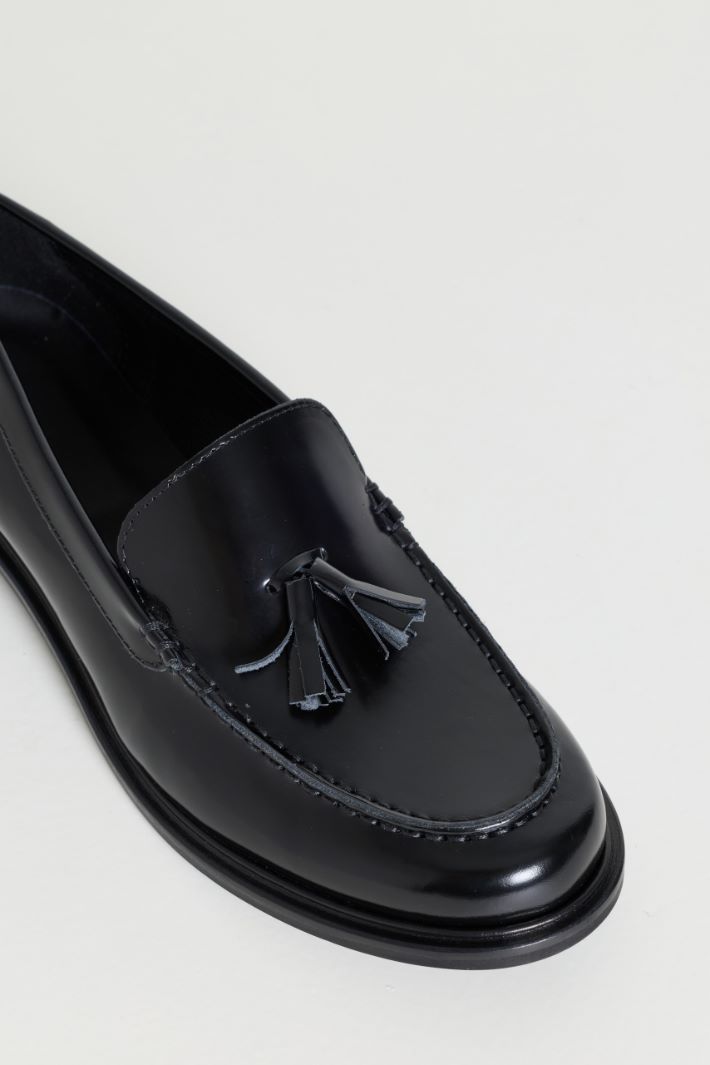 Loafer mit Quasten - SCHWARZ - Intrend - 4