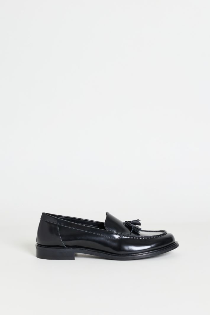 Loafer mit Quasten - SCHWARZ - Intrend
