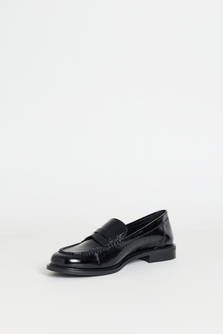Mocassins en cuir - NOIR - Intrend - 3