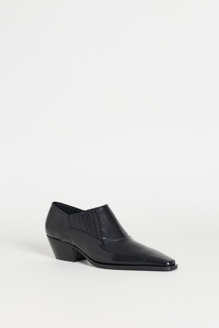 Leather ankle boots - BLACK - Intrend - 2