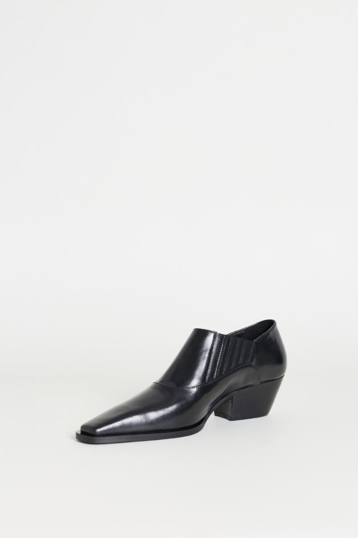 Leather ankle boots - BLACK - Intrend - 3