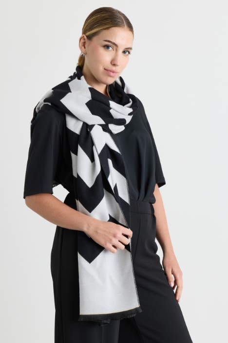 Étole à motif jacquard - Intrend