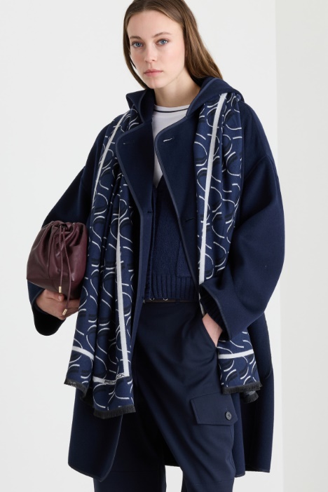 Patterned jacquard stole - Intrend