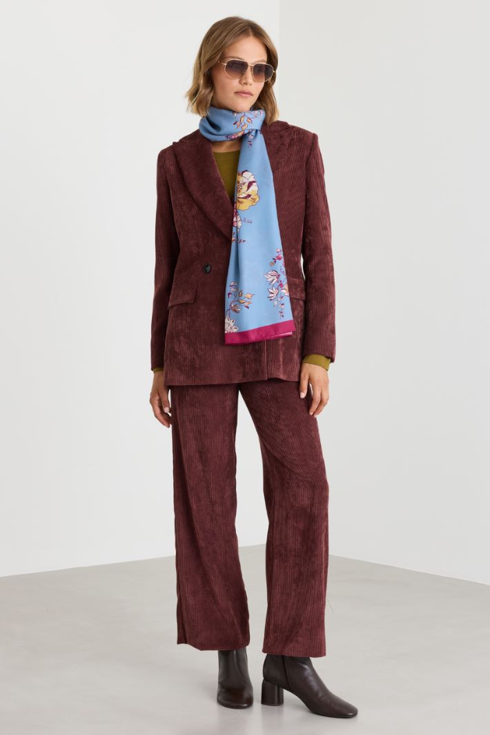 Printed scarf - LIGHT BLUE - Intrend - 2