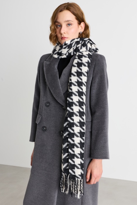 Jacquard-patterned stole - Intrend