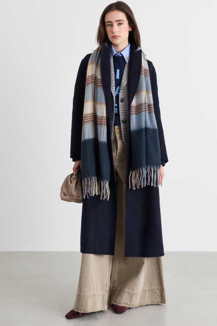 Multicolour scarf - BLUE - Intrend - 2