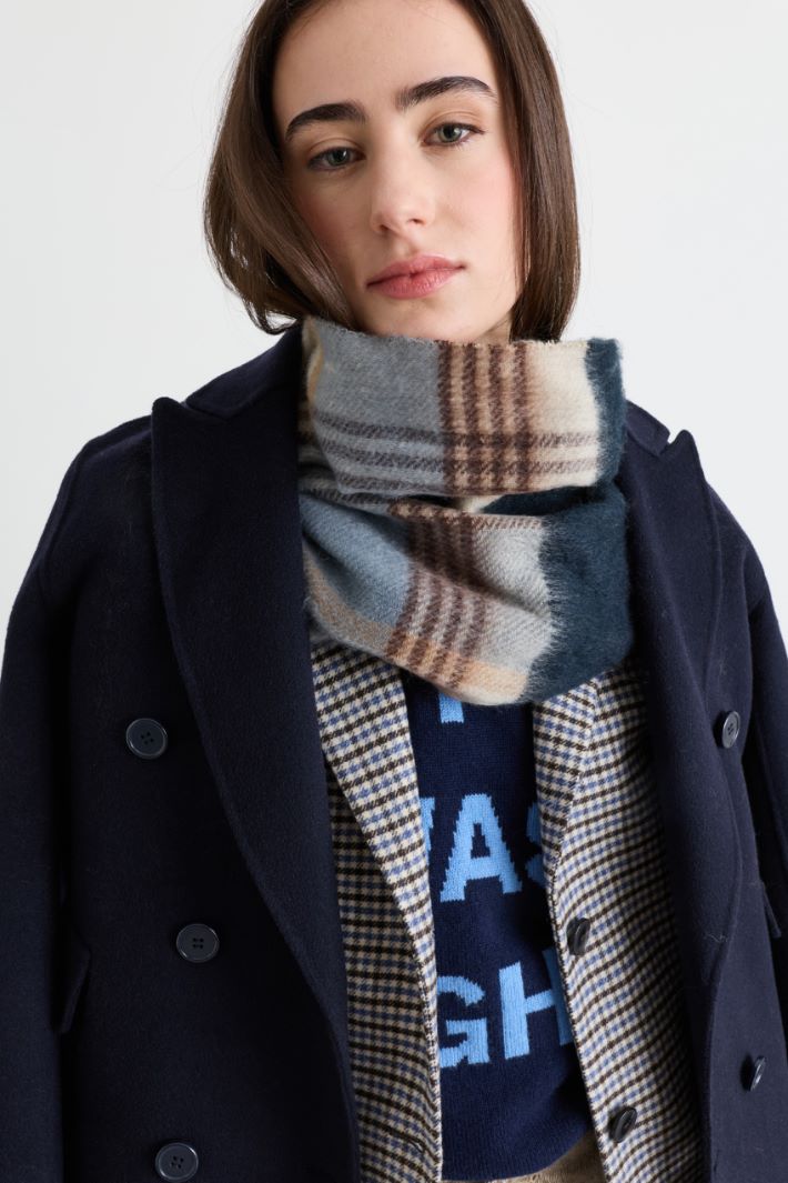 Multicolour scarf - BLUE - Intrend