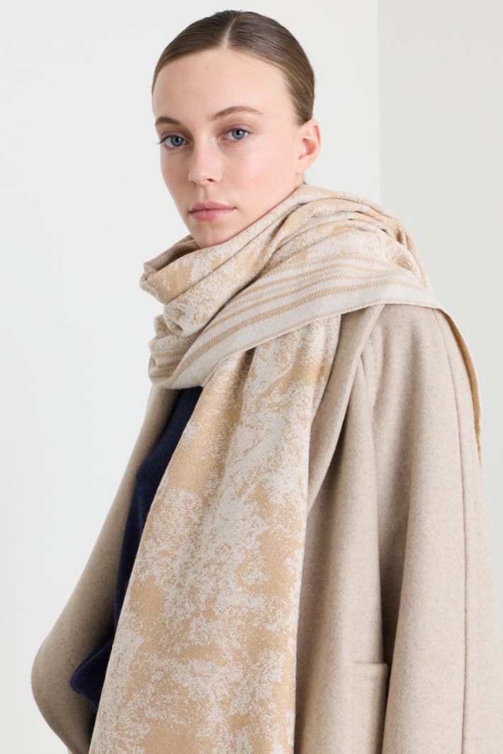 Stola jacquard - BEIGE - Intrend - 2
