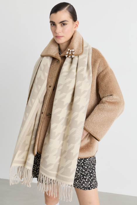 Houndstooth scarf - Intrend