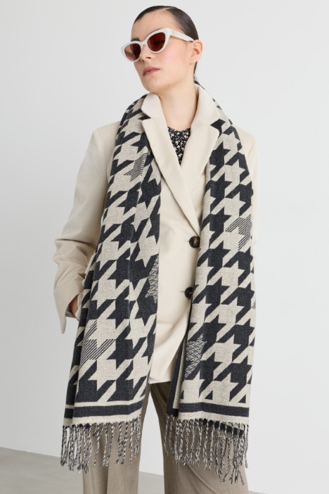 Houndstooth scarf - Intrend