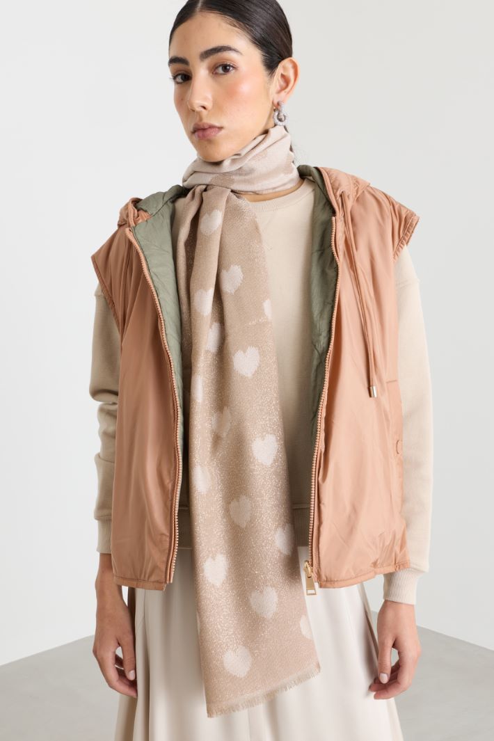 Stola jacquard - BEIGE - Intrend - 2
