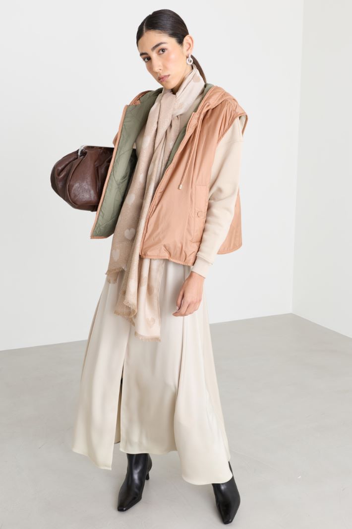 Stola jacquard - BEIGE - Intrend