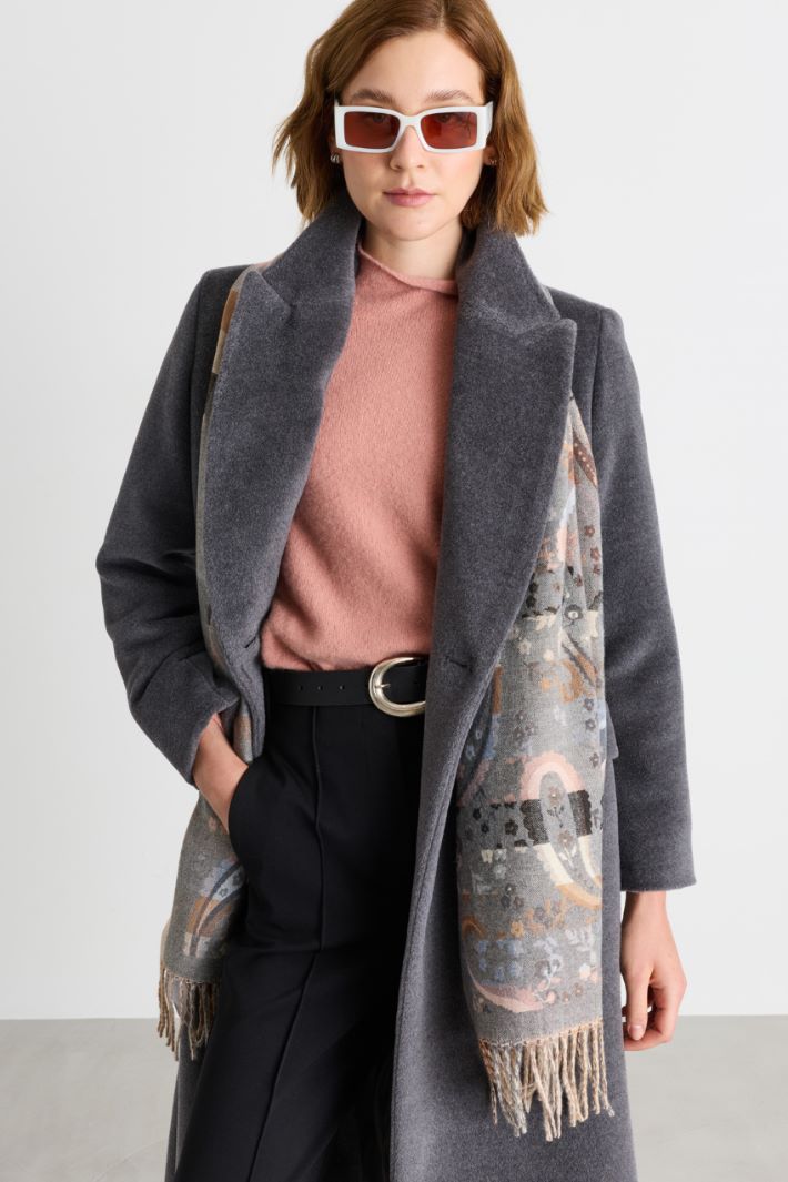 Pure Viscose Scarf - GREY - Intrend - 2