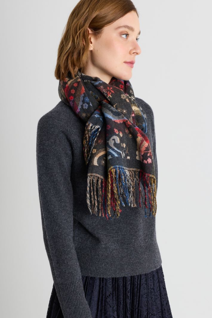 Pure Viscose Scarf - BLACK - Intrend - 2