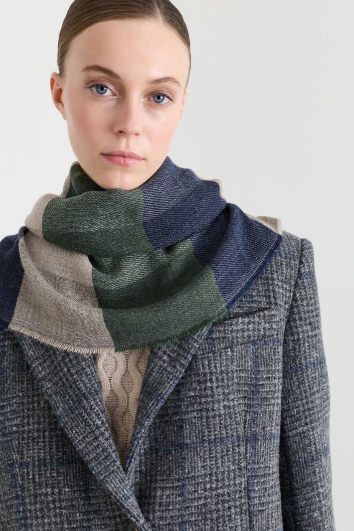 Stola colorblock - VERDE - Intrend - 2