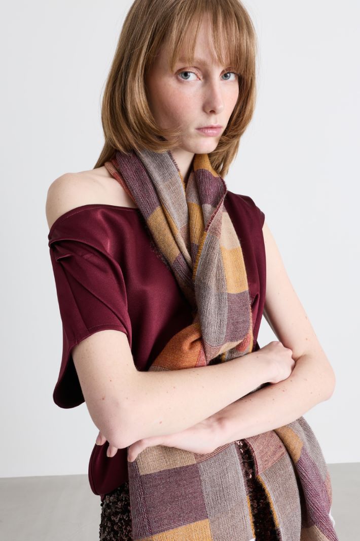Stola colorblock - ROSA - Intrend - 2
