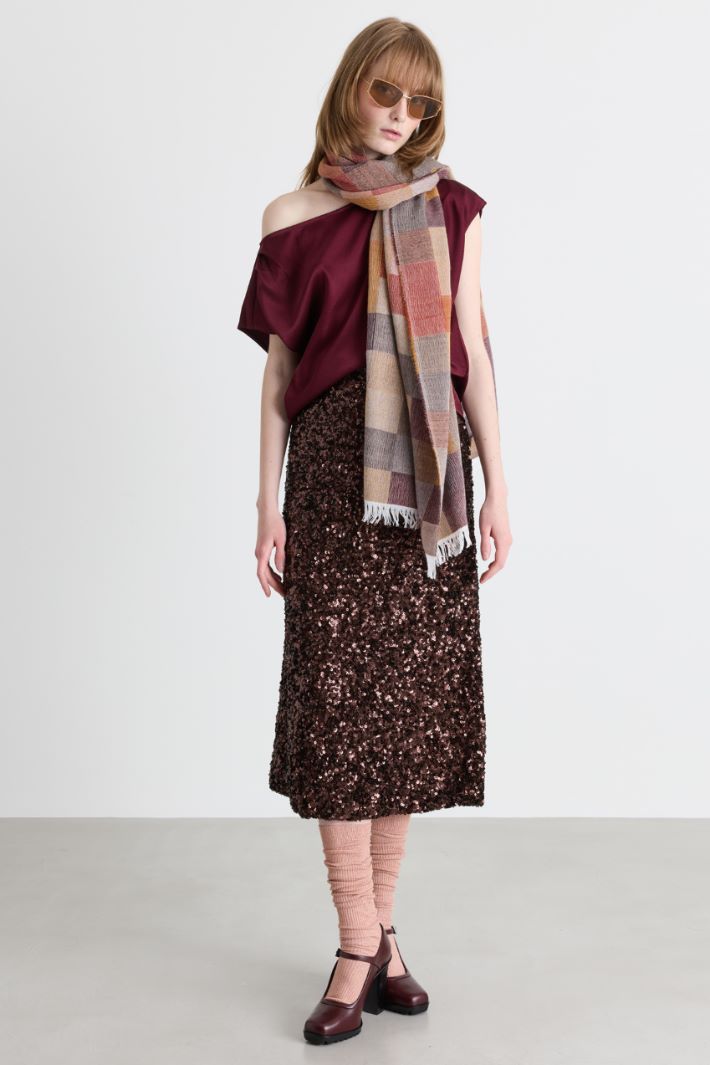 Stola colorblock - ROSA - Intrend