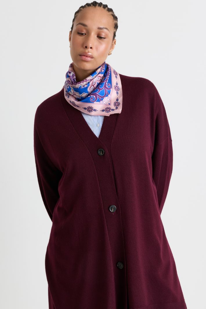 Silk Scarf - BLUE - Intrend - 2