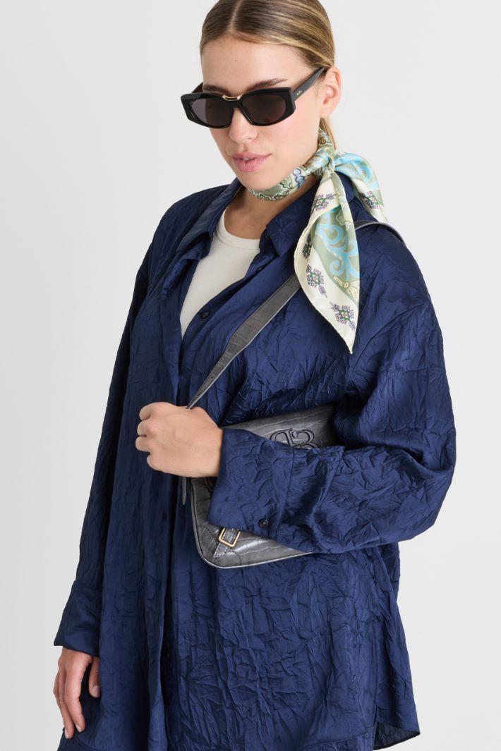 Silk Scarf - LIGHT BLUE - Intrend