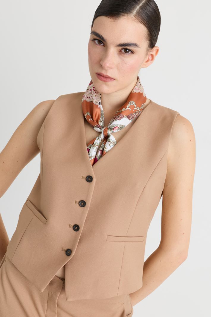 Silk Scarf - ORANGE - Intrend - 2