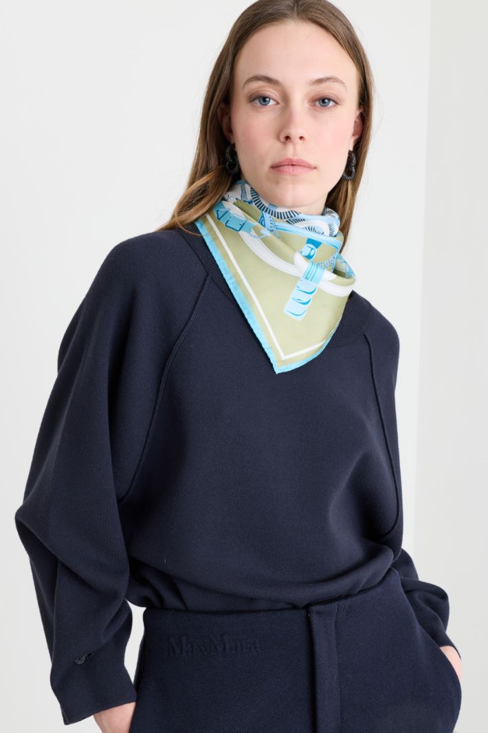 Pure silk scarf - GREEN - Intrend - 2